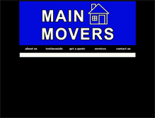 Tablet Screenshot of mainmovers.net